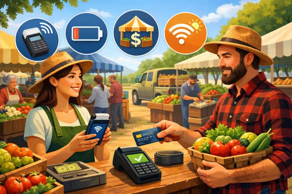 Why the “best card readers for farmers markets” are different from regular retail