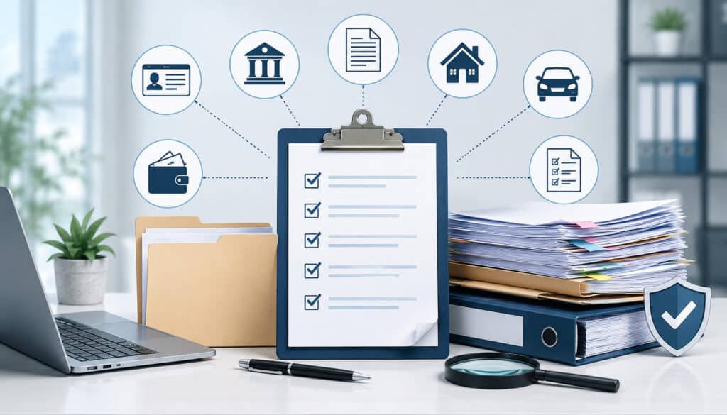Underwriting documents checklist illustration