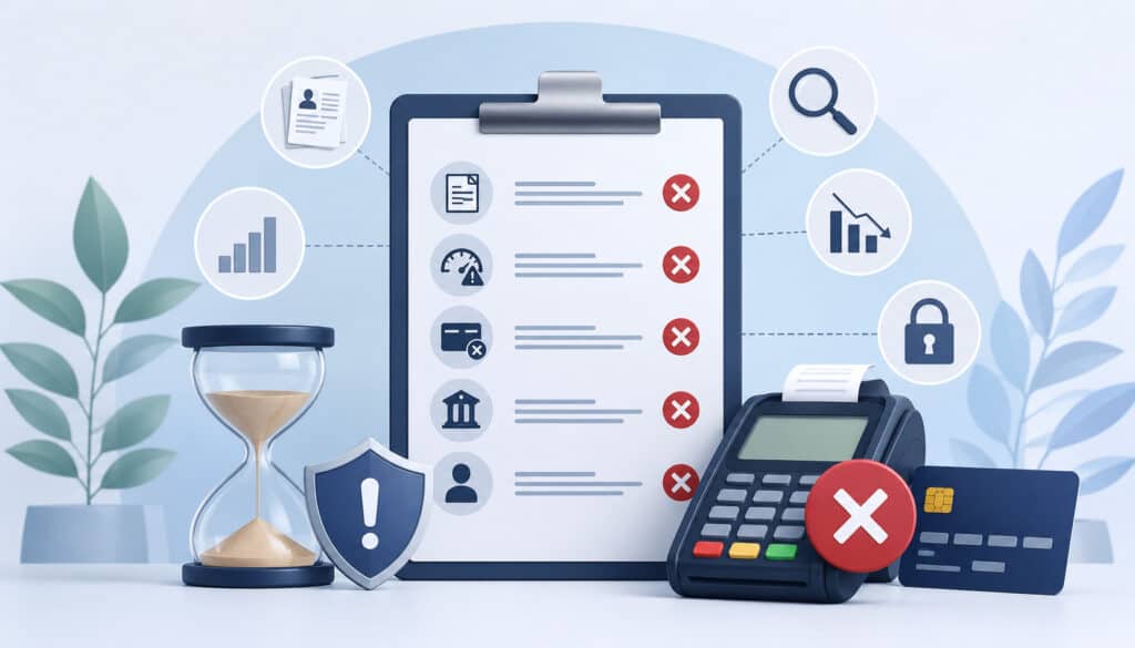 Merchant account approval delay illustration