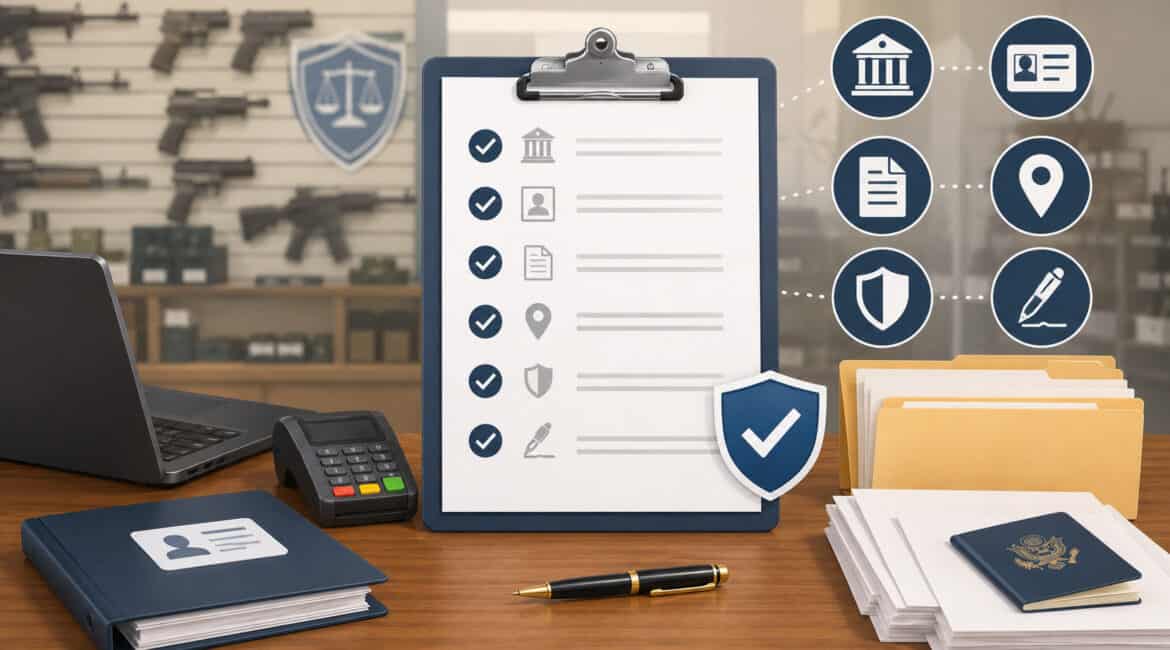 FFL dealer merchant account paperwork and compliance checklist setup