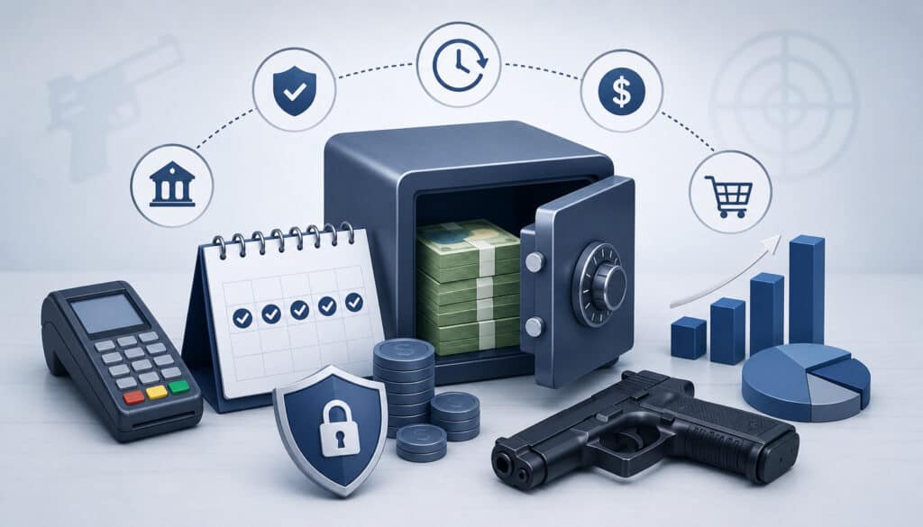 Rolling reserve illustration for firearms merchants