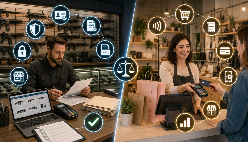 Firearms vs standard merchant accounts