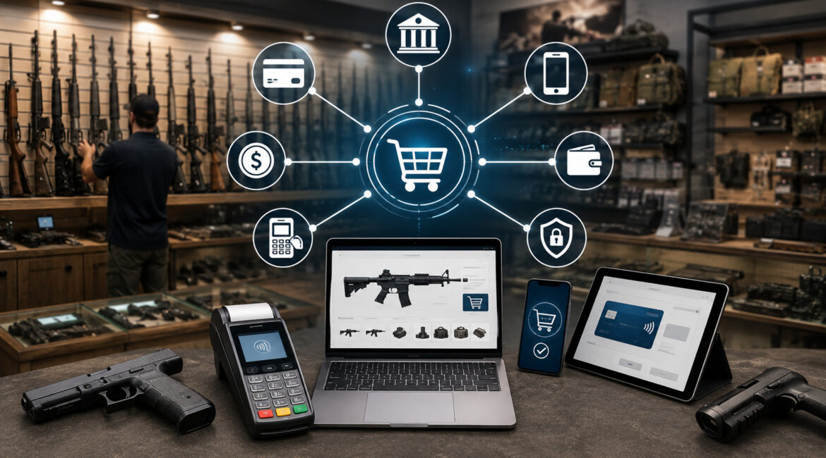 Multi-channel payment processing for gun retailers